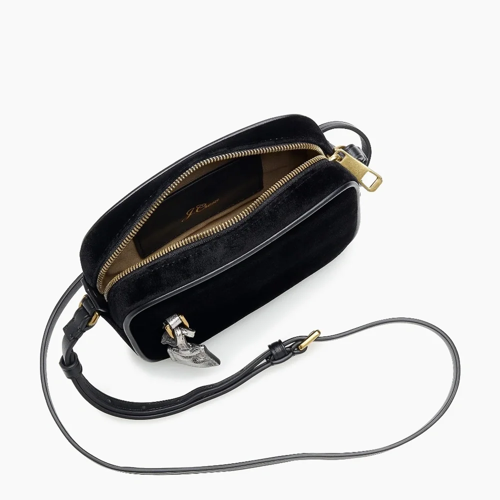 New J. Crew Women's Mini Velvet Signet Bag‎